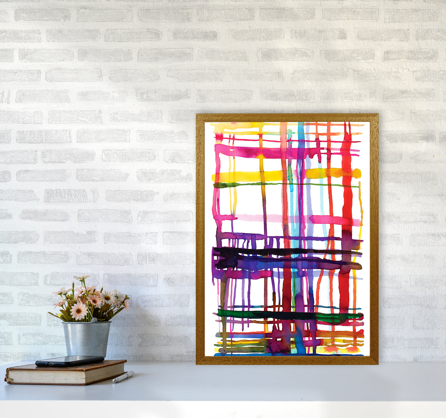 Loom Telar Abstract Art Print by Ninola Design A2 Print Only