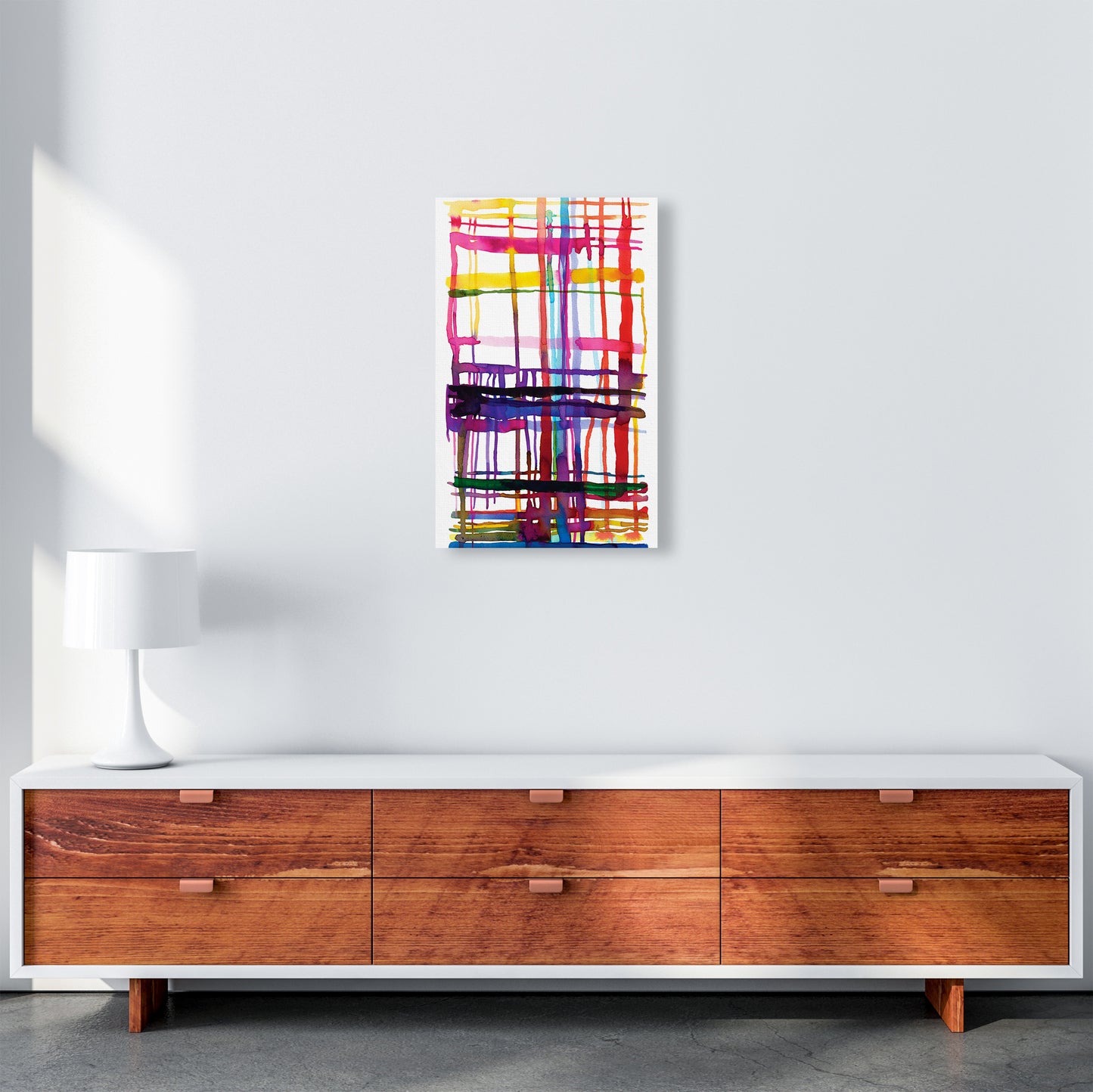 Loom Telar Abstract Art Print by Ninola Design A3 Canvas