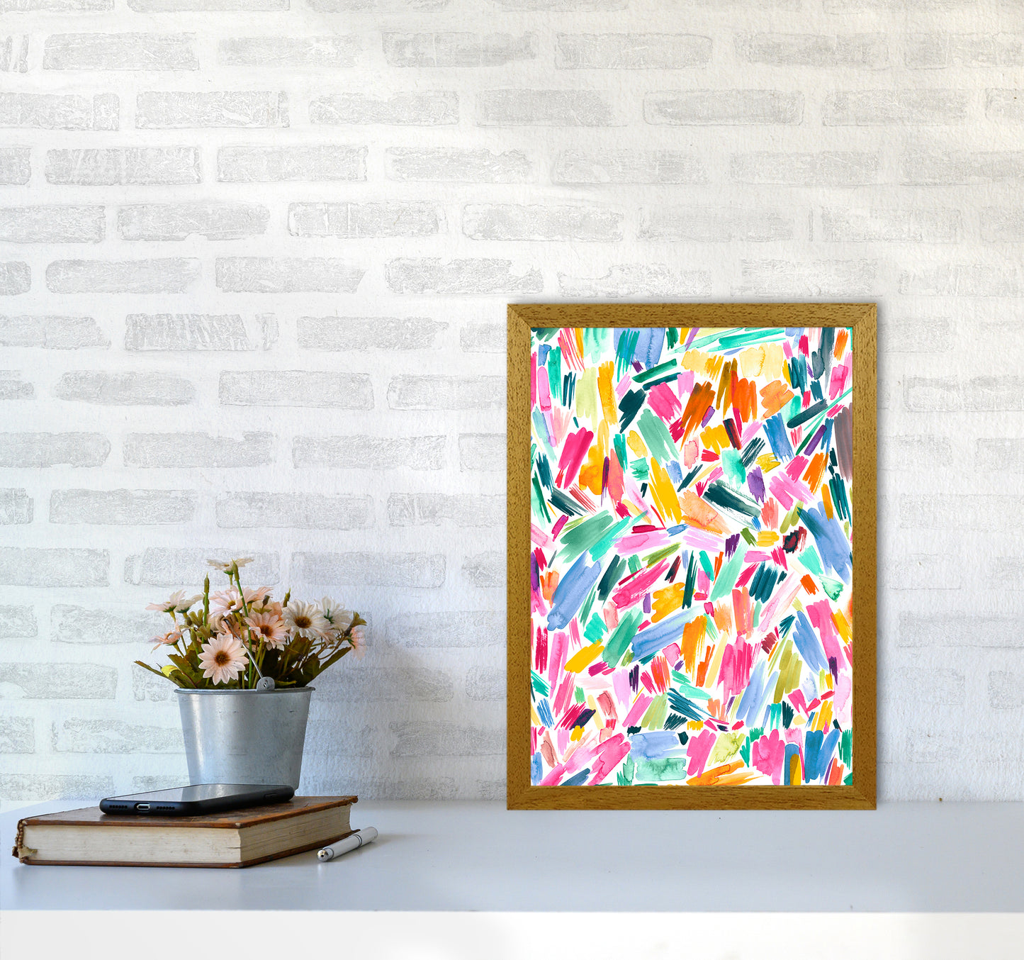 Artist Simple Pleasure Abstract Art Print by Ninola Design A3 Print Only