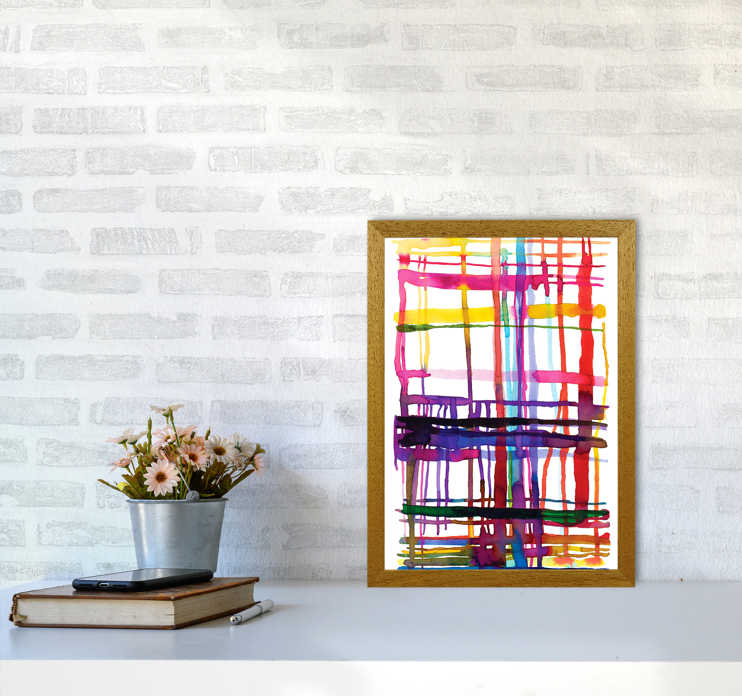 Loom Telar Abstract Art Print by Ninola Design A3 Print Only