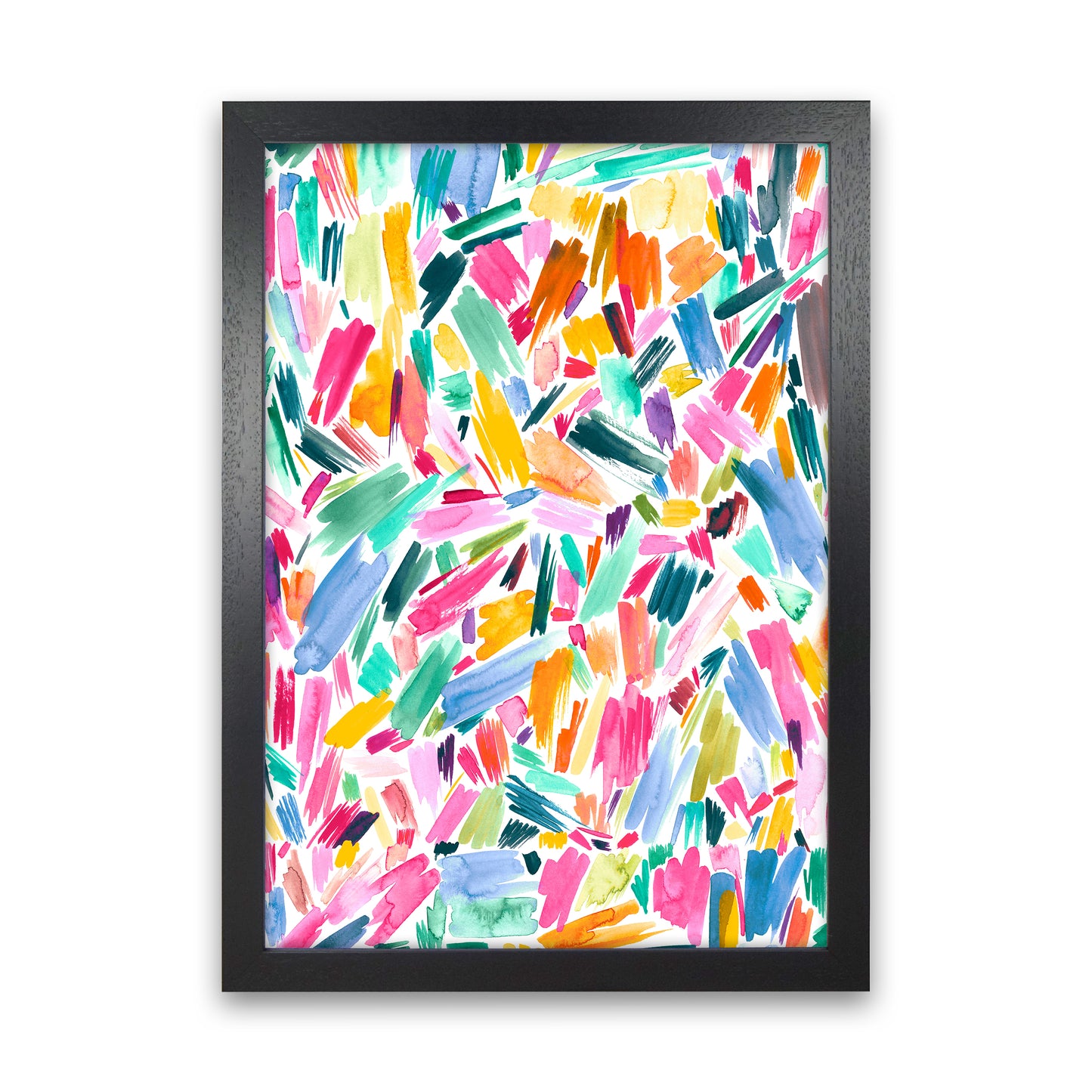 Artist Simple Pleasure Abstract Art Print by Ninola Design Black Grain