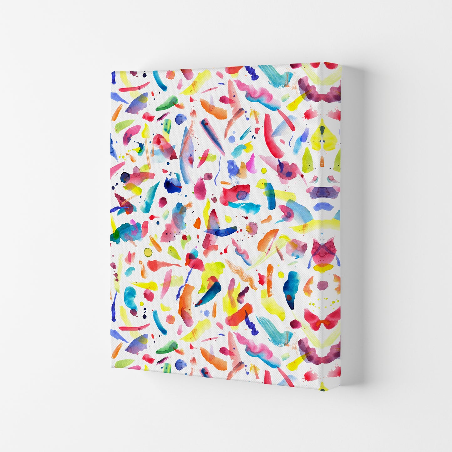 Colorful Summer Flavours Abstract Art Print by Ninola Design Canvas