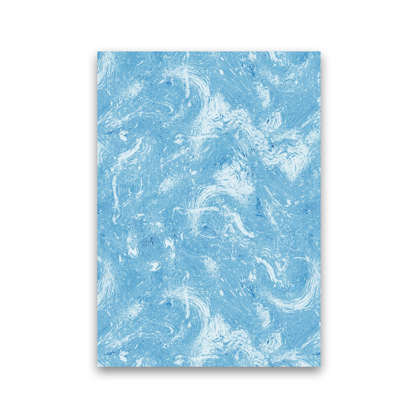 Abstract Dripping Painting Blue Abstract Art Print by Ninola Design Print Only