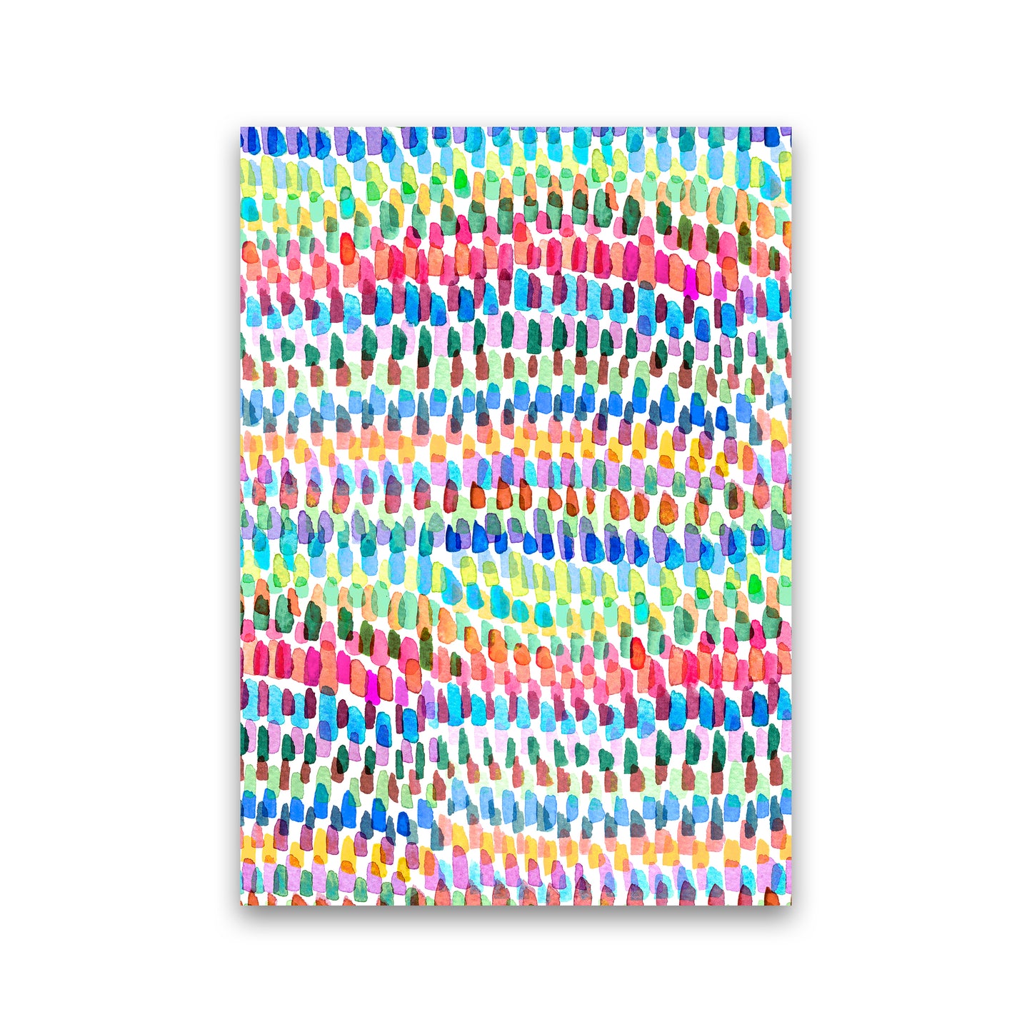Artsy Strokes Stripes Colorful Abstract Art Print by Ninola Design Print Only