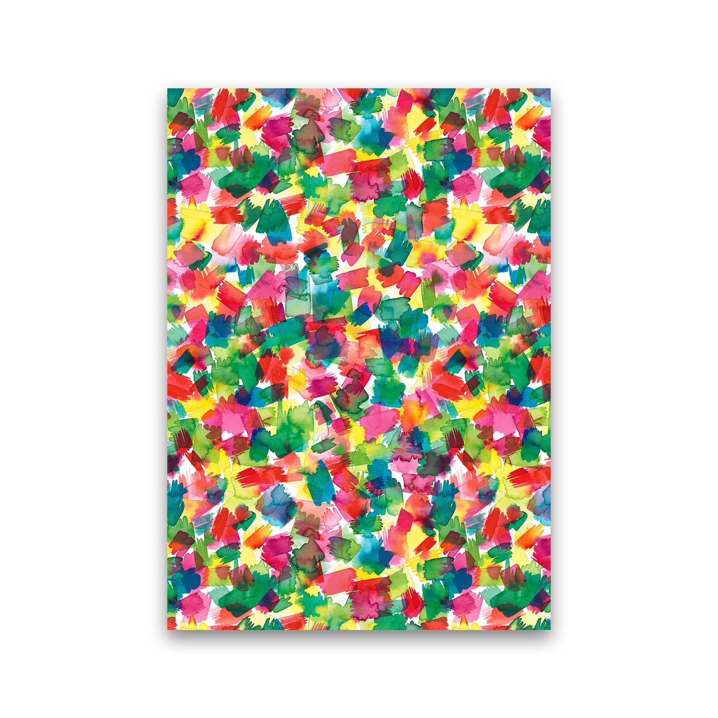 Spring Colors Multicolored Abstract Art Print by Ninola Design Print Only