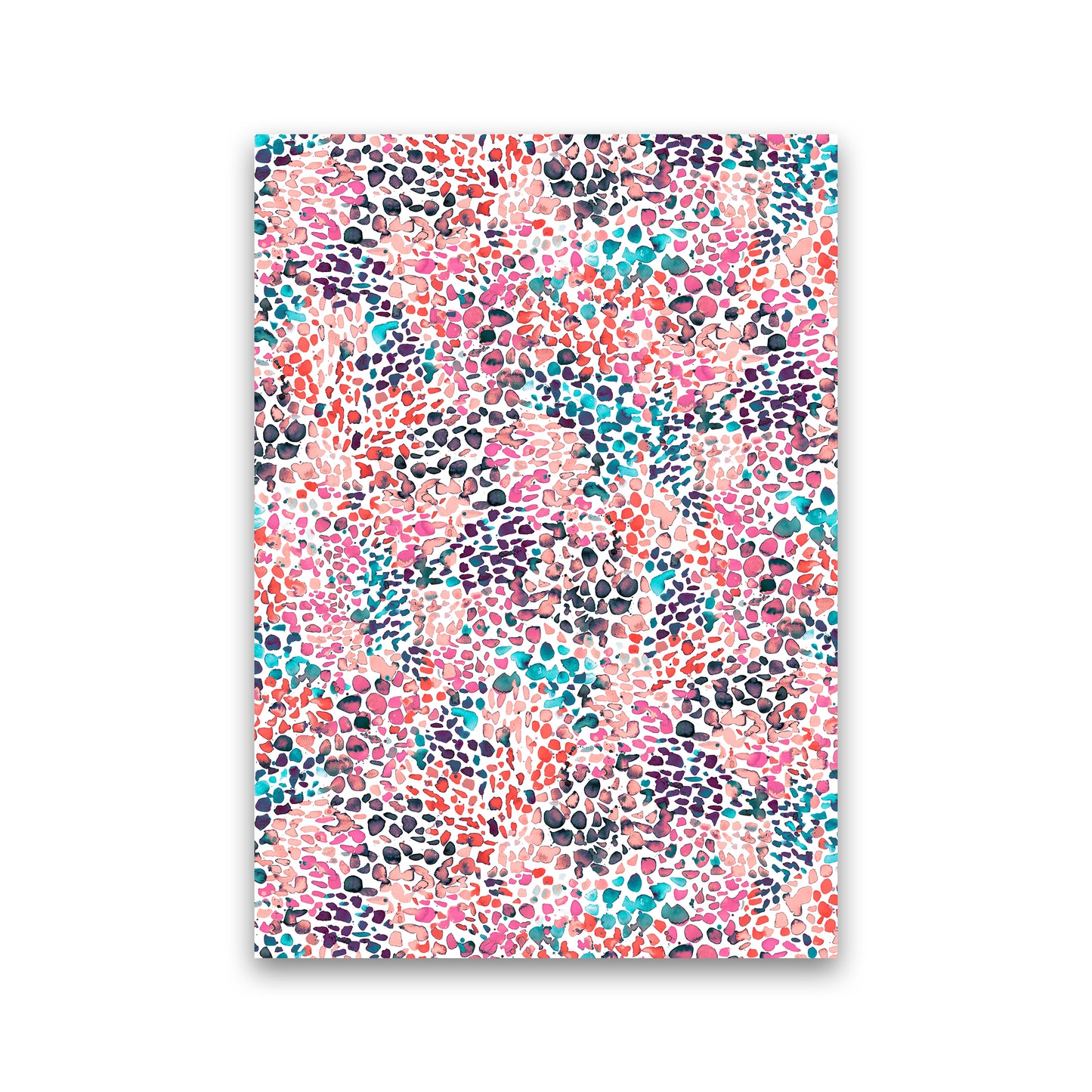 Speckled Watercolor Pink Abstract Art Print by Ninola Design Print Only