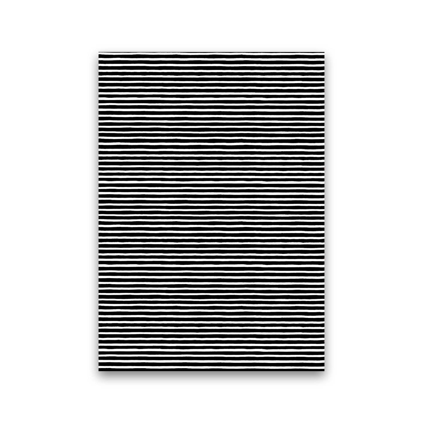 Marker Black Stripes Abstract Art Print by Ninola Design Print Only