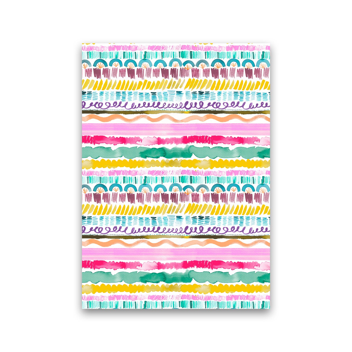 Garlands Tribal Abstract Art Print by Ninola Design Print Only