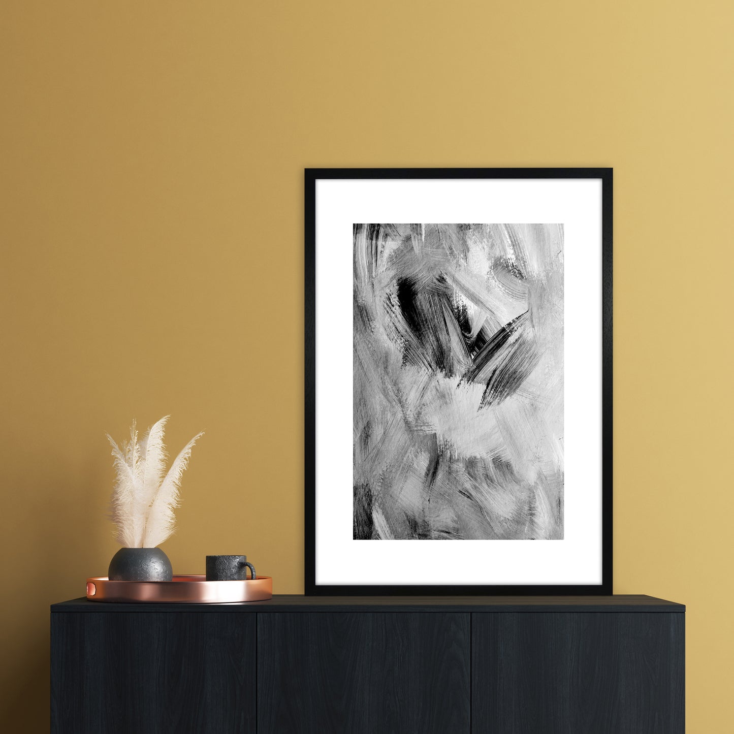 Painting Abstract Art Print by Nordic Creators A1 White Frame