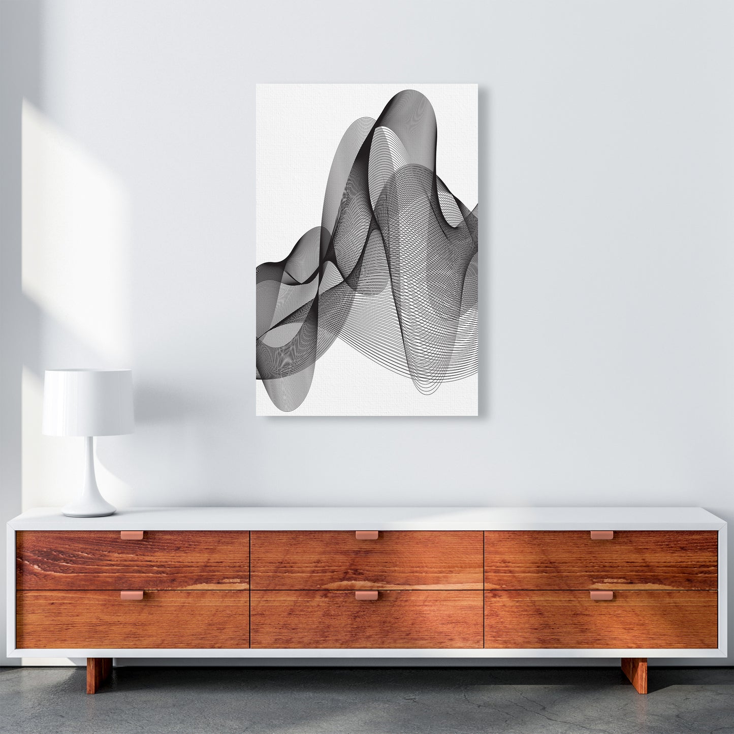 Graphic Abstract Art Print by Nordic Creators A1 Canvas