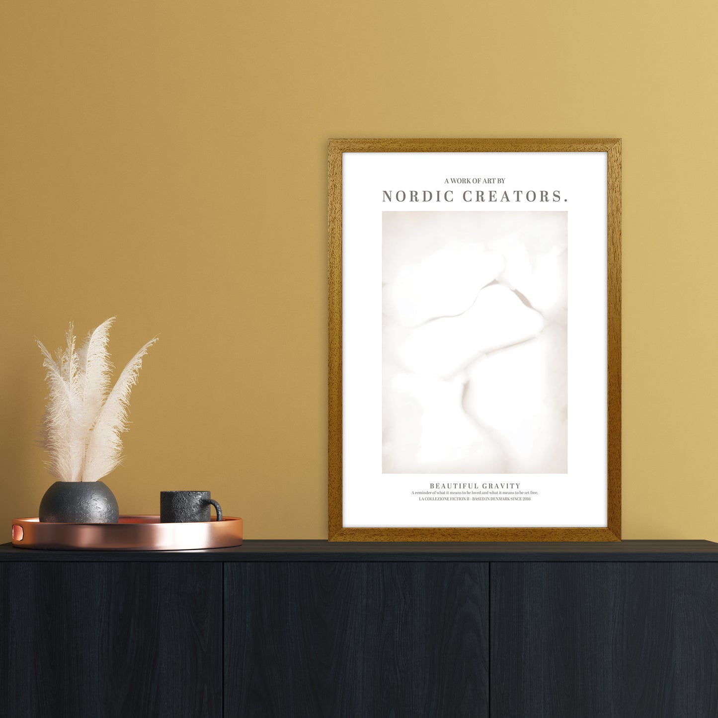 Beautiful Gravity Abstract Art Print by Nordic Creators A2 Print Only