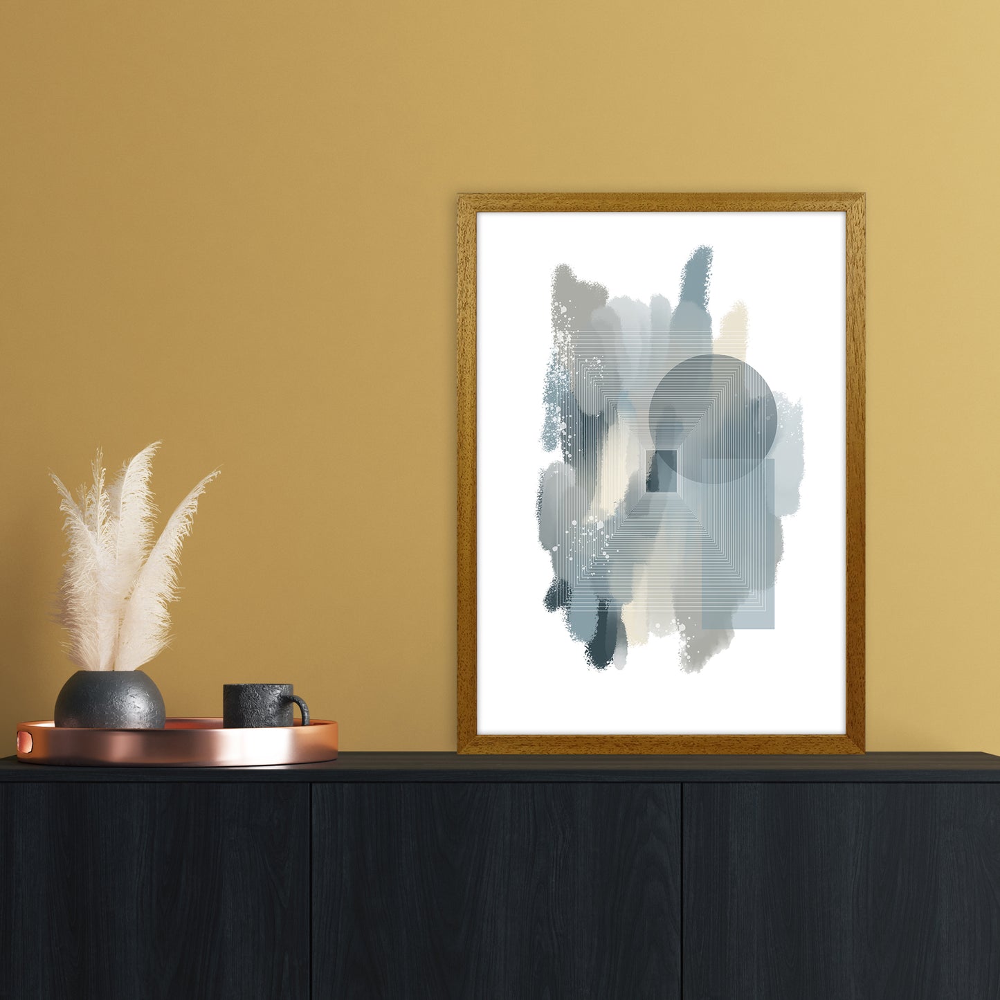 Color painting Abstract Art Print by Nordic Creators A2 Print Only