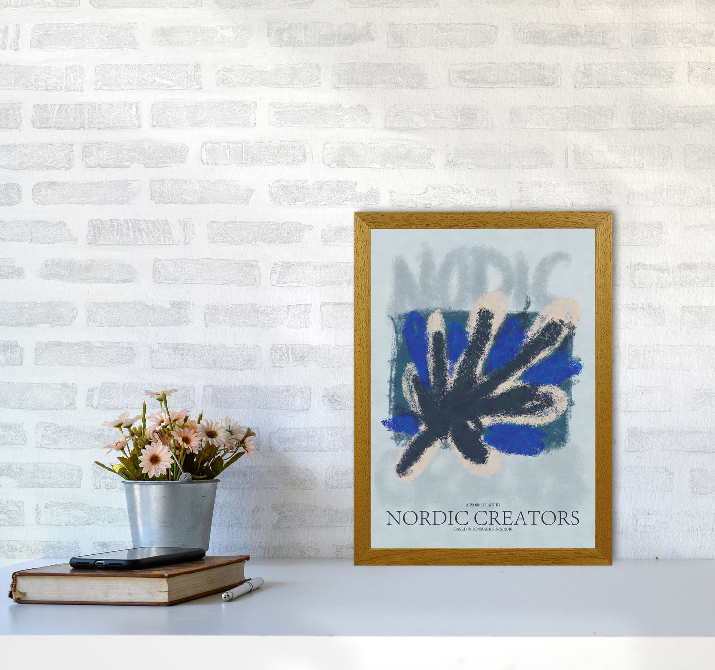Abstract 5 Modern Contemporary Art Print by Nordic Creators A3 Print Only