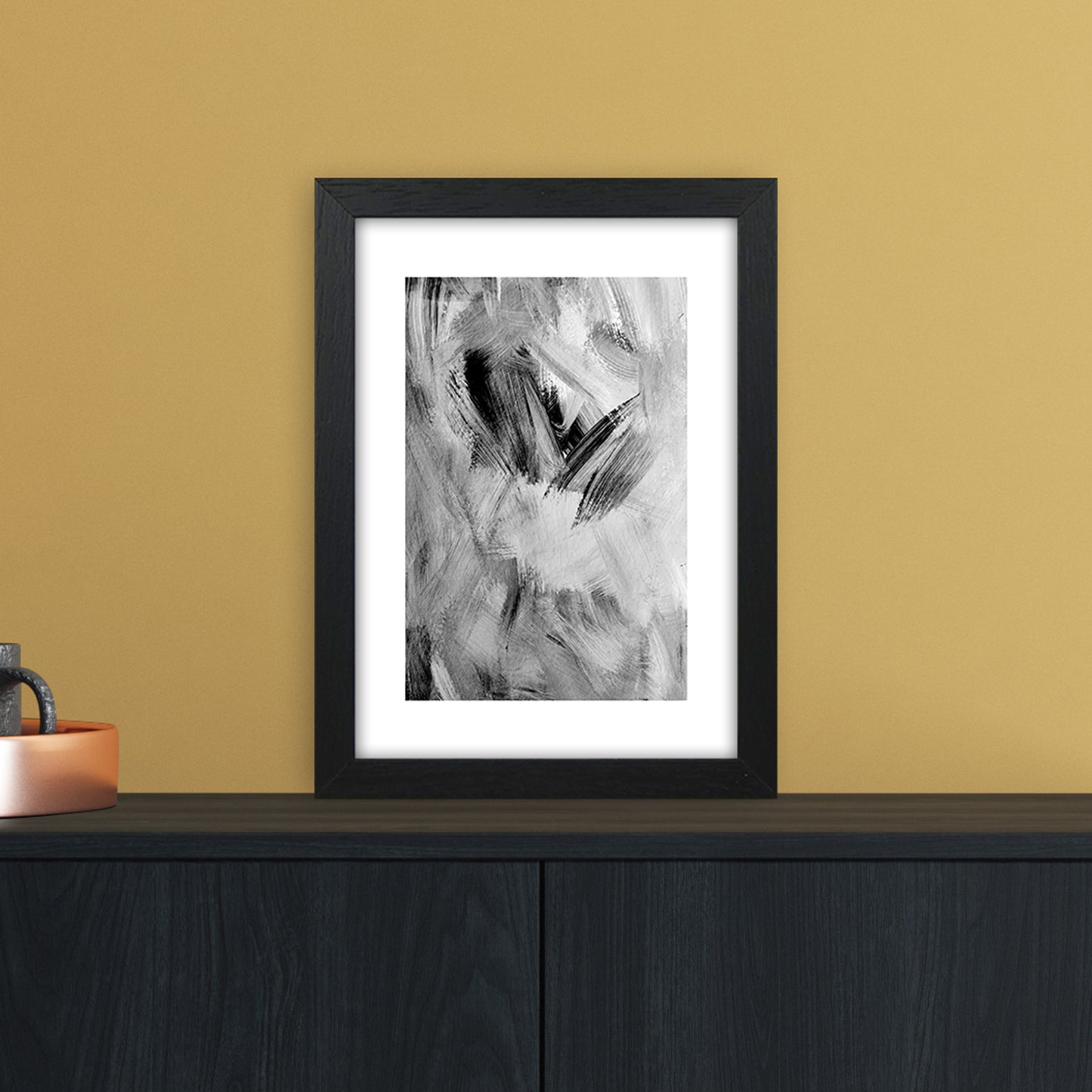 Painting Abstract Art Print by Nordic Creators A4 White Frame