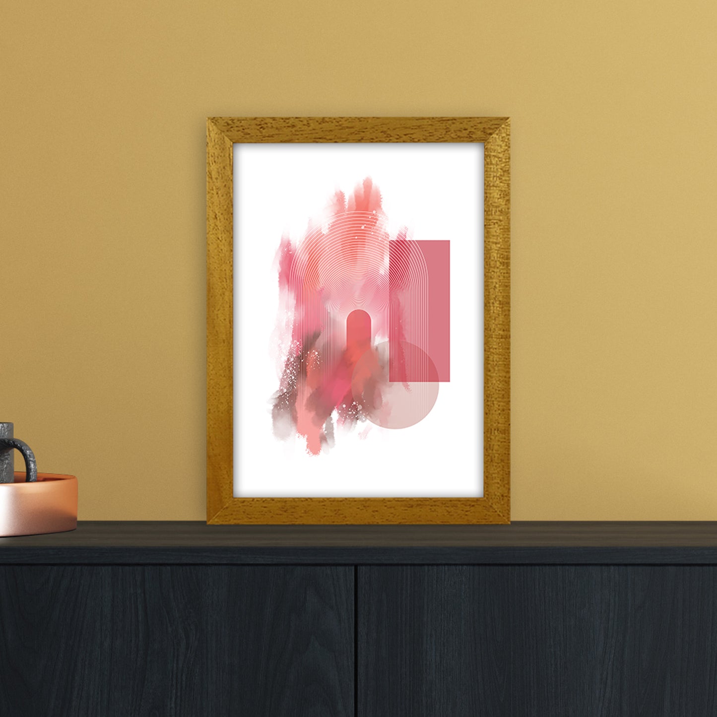 Color painting 2 Abstract Art Print by Nordic Creators A4 Print Only