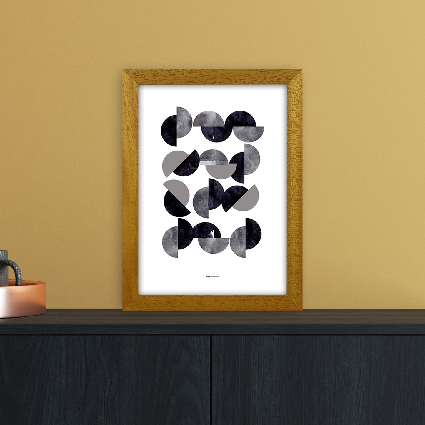 PJ-836-15 Geometric Abstract Art Print by Nordic Creators A4 Print Only
