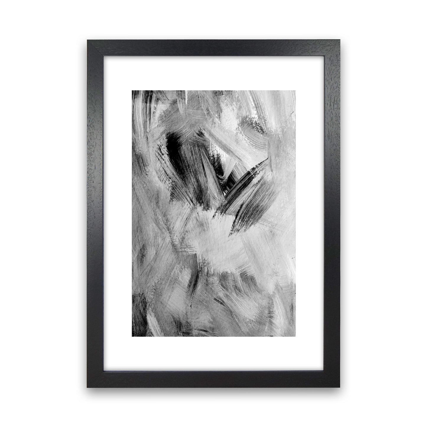 Painting Abstract Art Print by Nordic Creators Black Grain