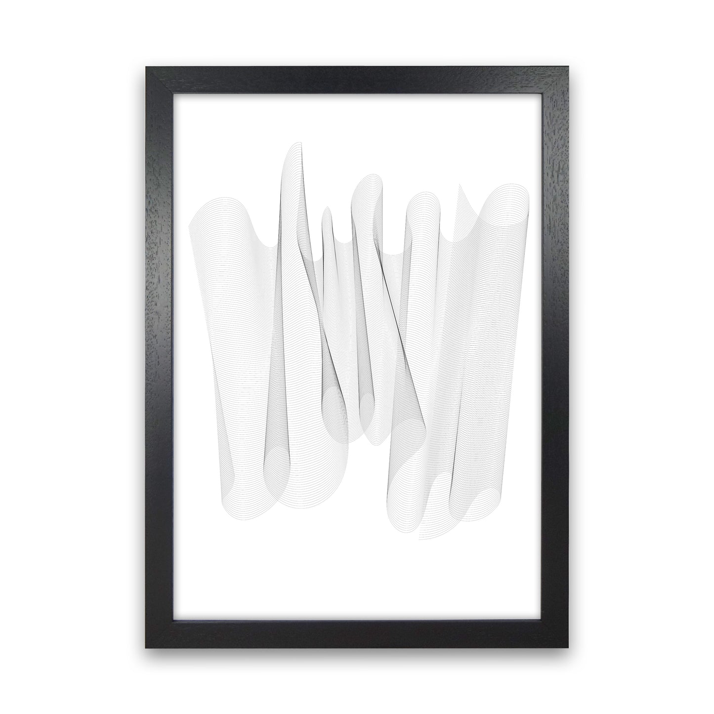 Sculpture II Abstract Art Print by Nordic Creators Black Grain