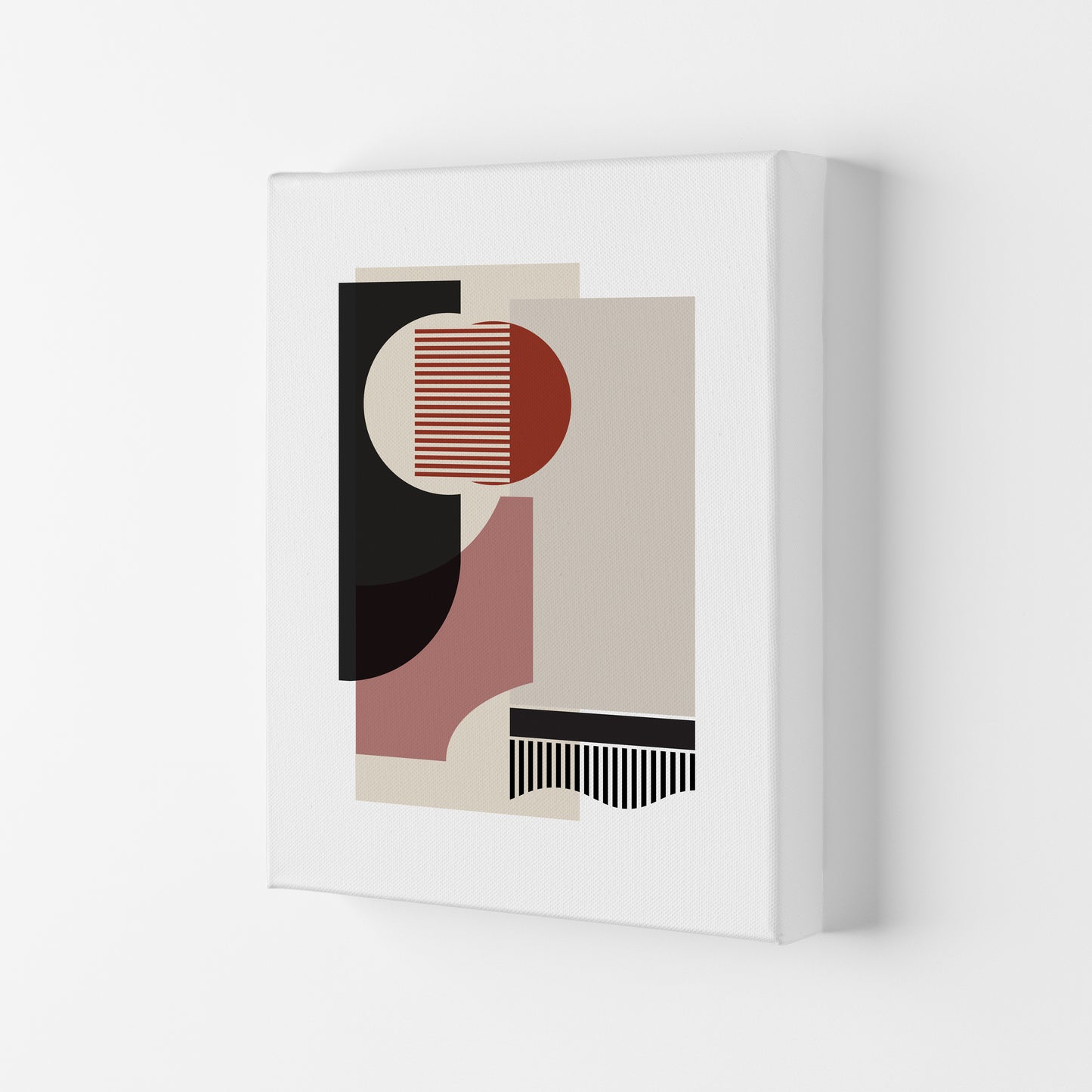 Rose grey Abstract Art Print by Nordic Creators Canvas