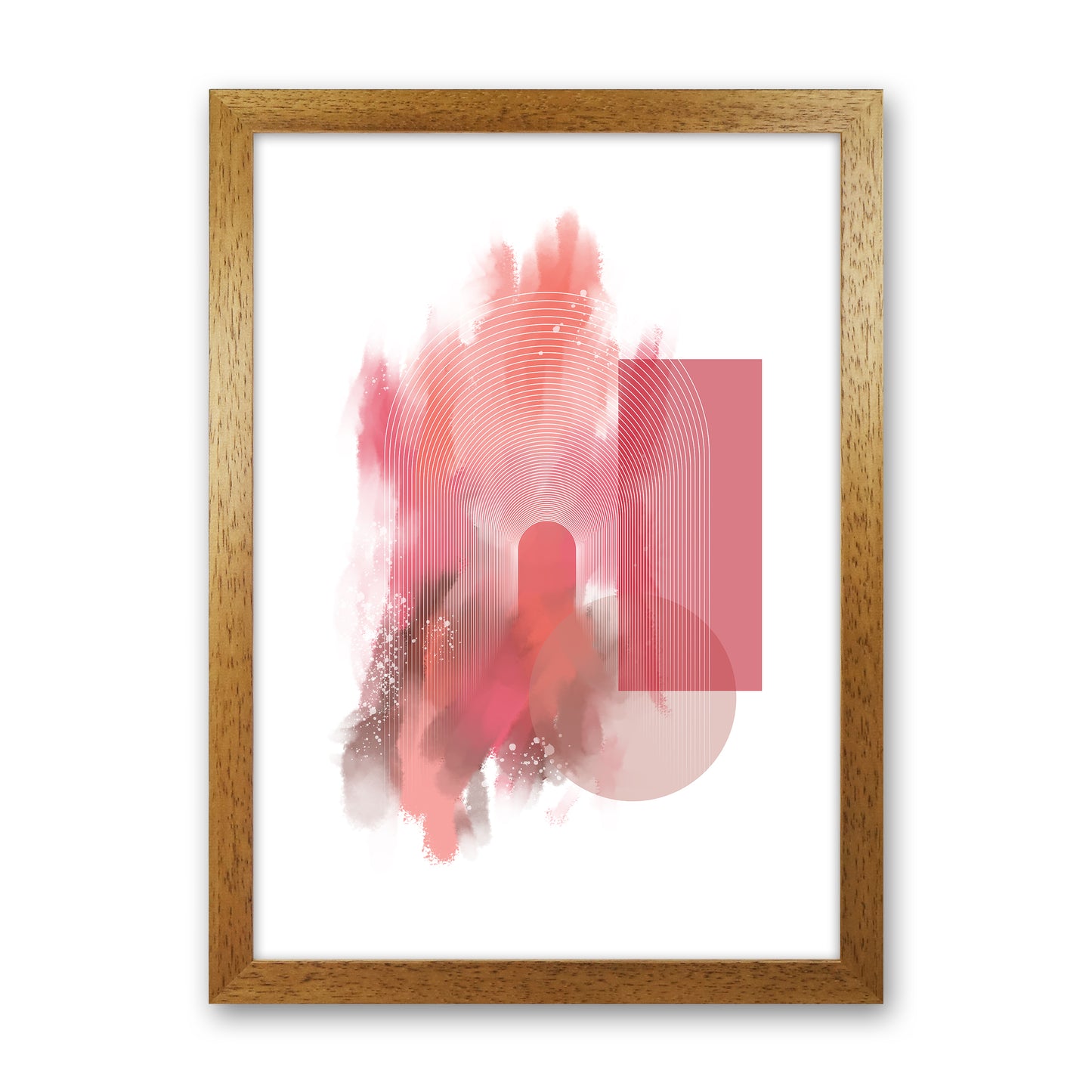 Color painting Abstract Art Print by Nordic Creators Oak Grain