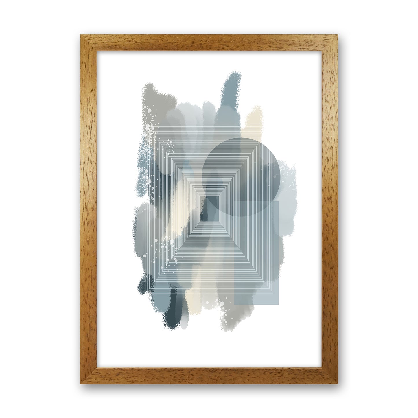 Color painting 2 Abstract Art Print by Nordic Creators Oak Grain