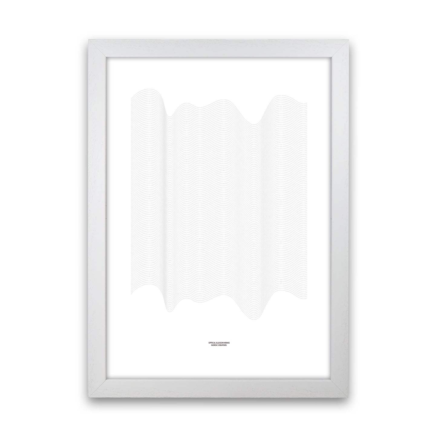 PJ-836-7 Waves Abstract Art Print by Nordic Creators White Grain