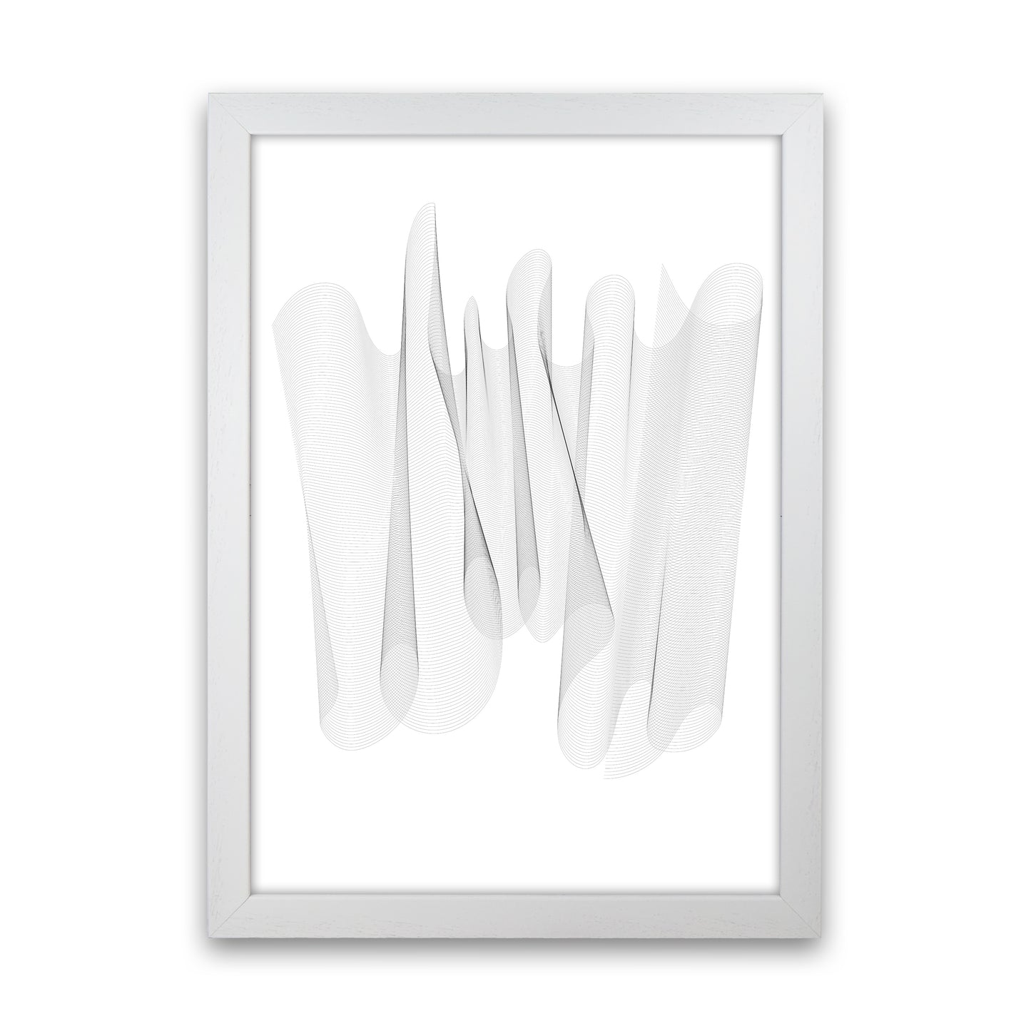 Sculpture II Abstract Art Print by Nordic Creators White Grain