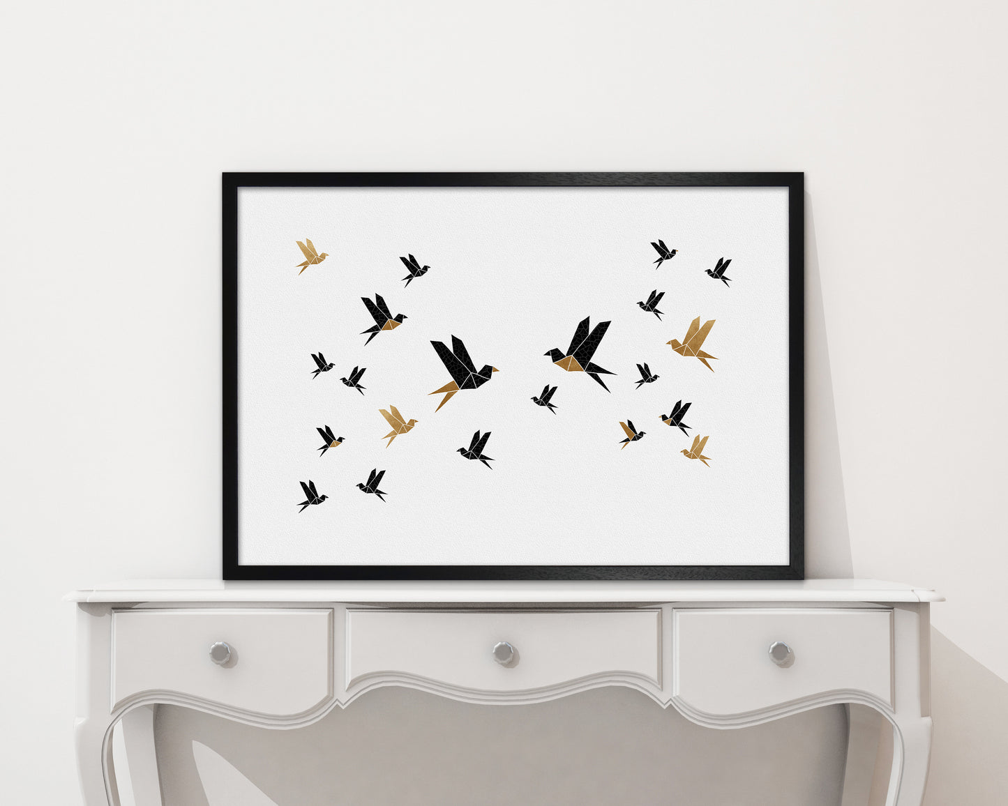 Origami Birds Collage III Art Print by Orara Studio
