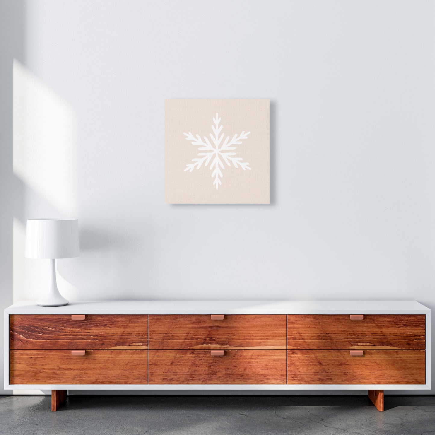 Snowflake Christmas Art Print by Orara Studio 50x50 Canvas
