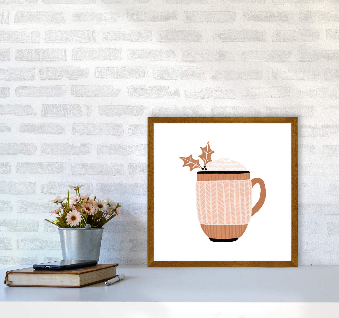 Christmas Drink Christmas Art Print by Orara Studio5050 Print Only