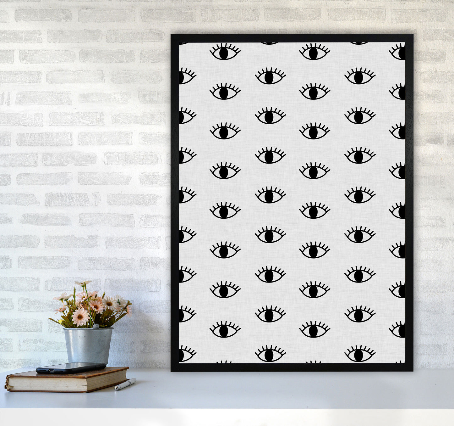 Eyes Open Print By Orara Studio A1 White Frame