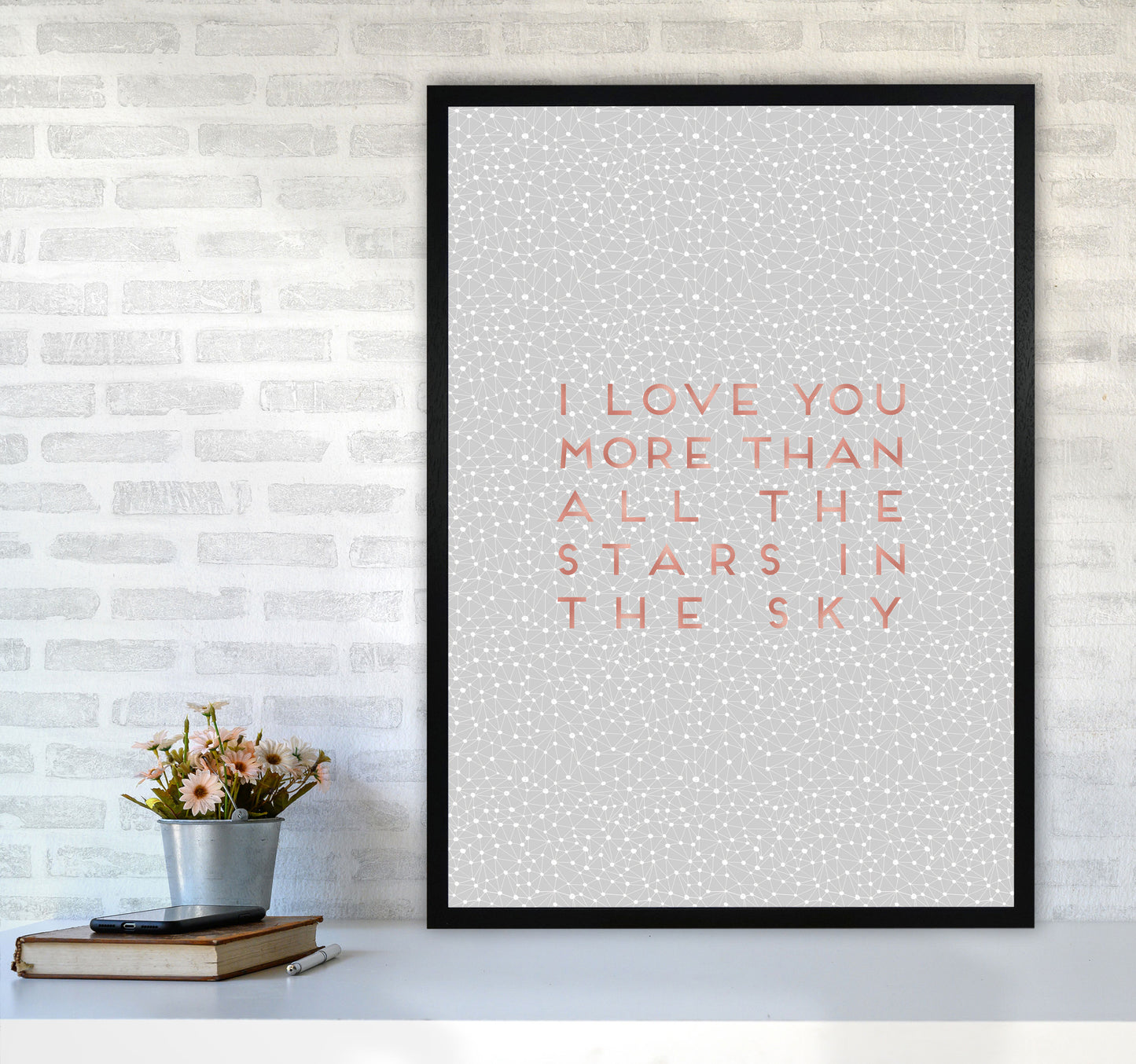 I Love You Quote Print By Orara Studio A1 White Frame