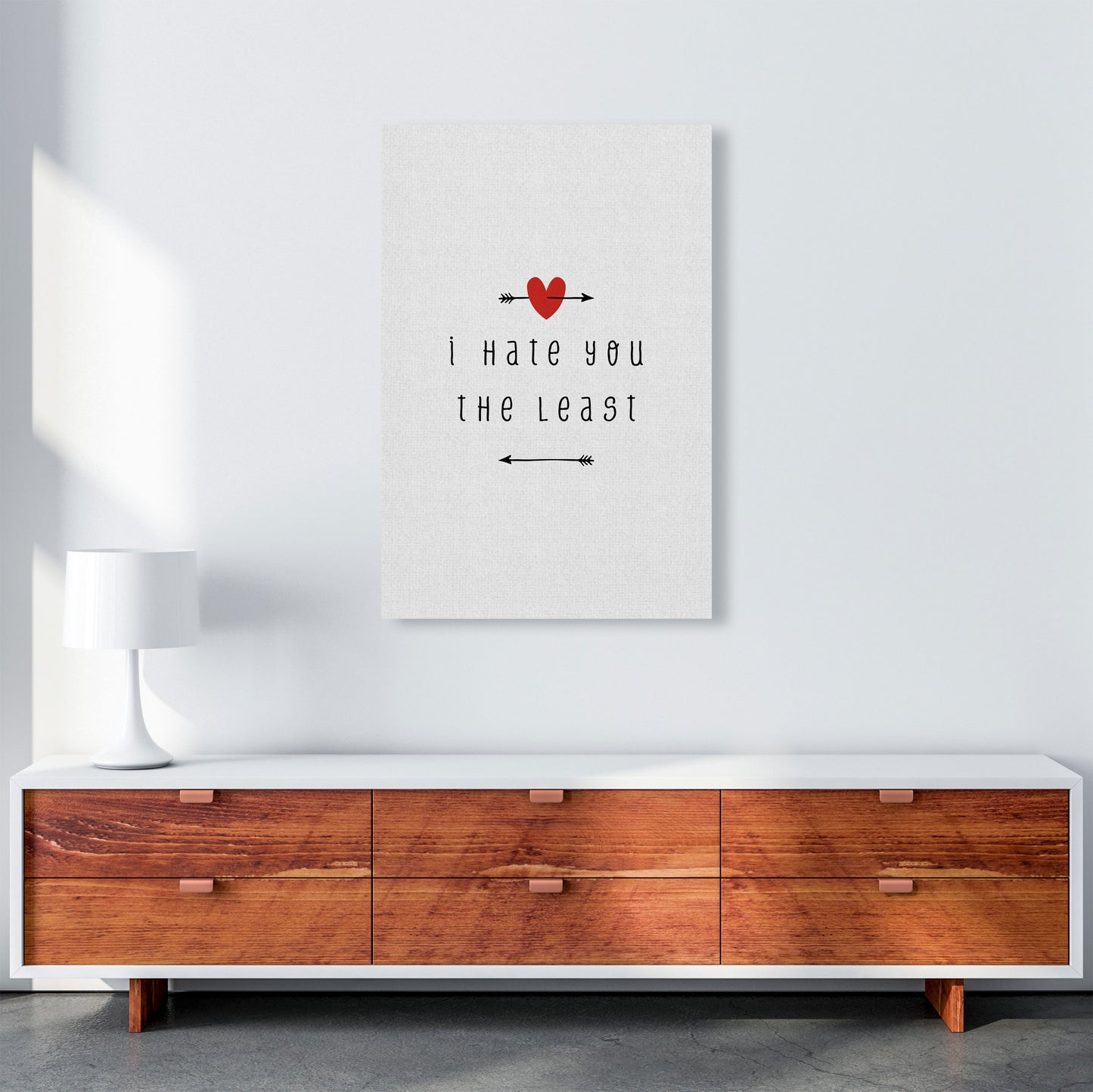 I Hate You The Least Print By Orara Studio A1 Canvas