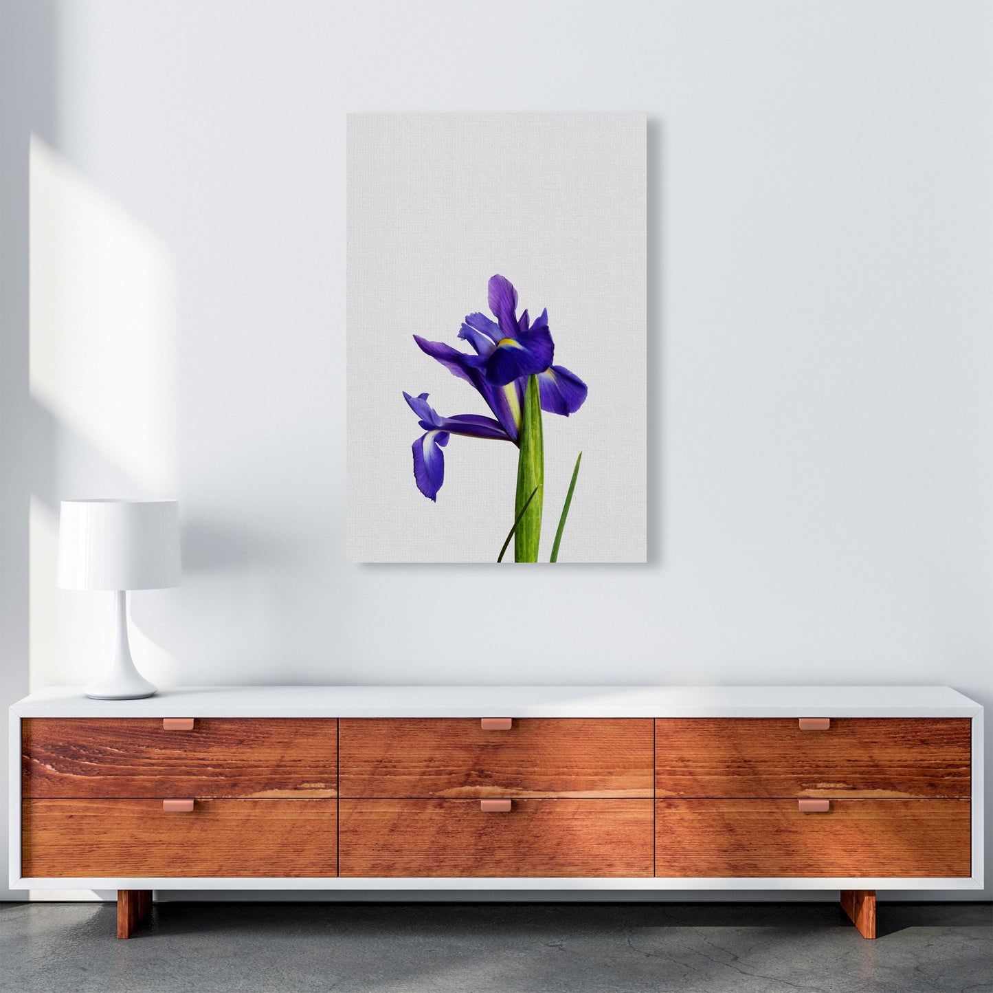 Iris Still Life Print By Orara Studio, Framed Botanical & Nature Art Print A1 Canvas