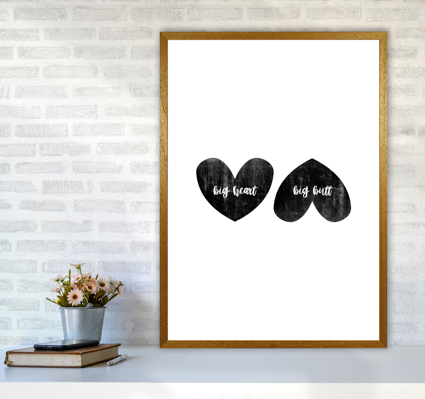 Big Heart Big Butt Humorous Art Print By Orara Studio A1 Print Only