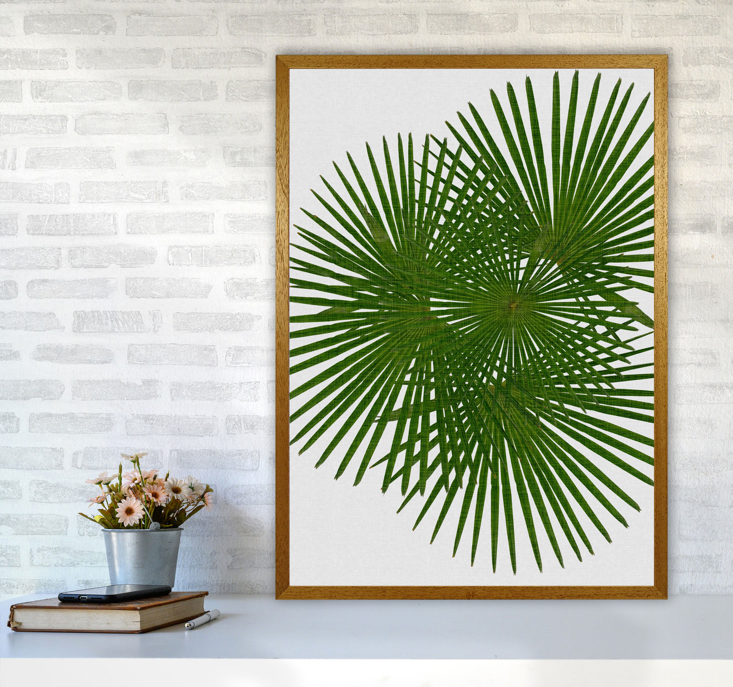 Fan Palm Print By Orara Studio, Framed Botanical & Nature Art Print A1 Print Only