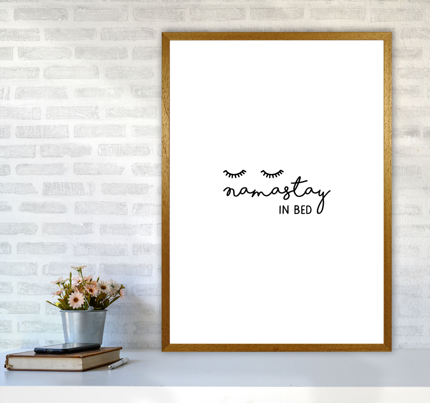 Namastay In Bed Bedroom Art Print By Orara Studio A1 Print Only