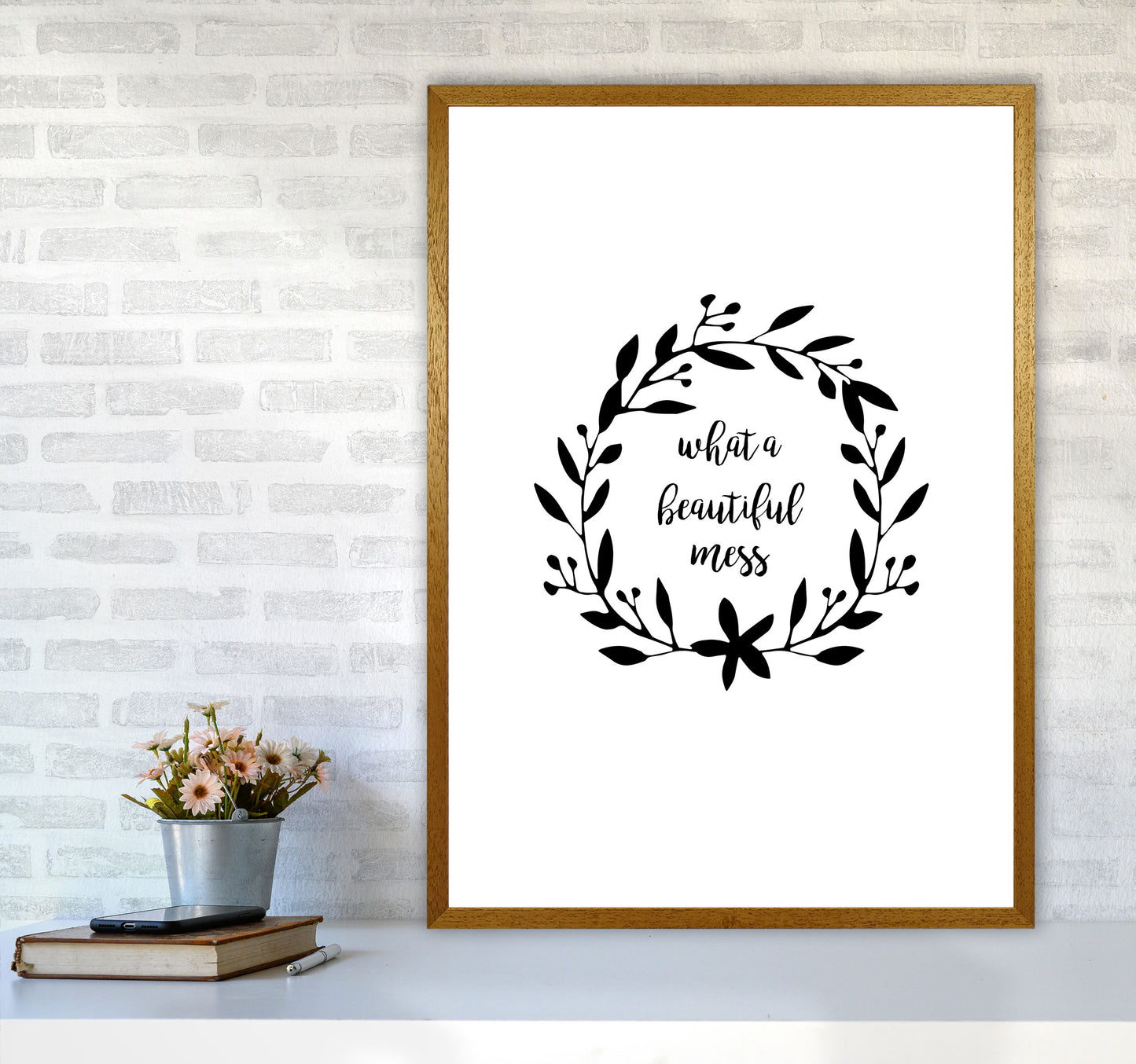 What A Beautiful Mess Illustration Print By Orara Studio A1 Print Only