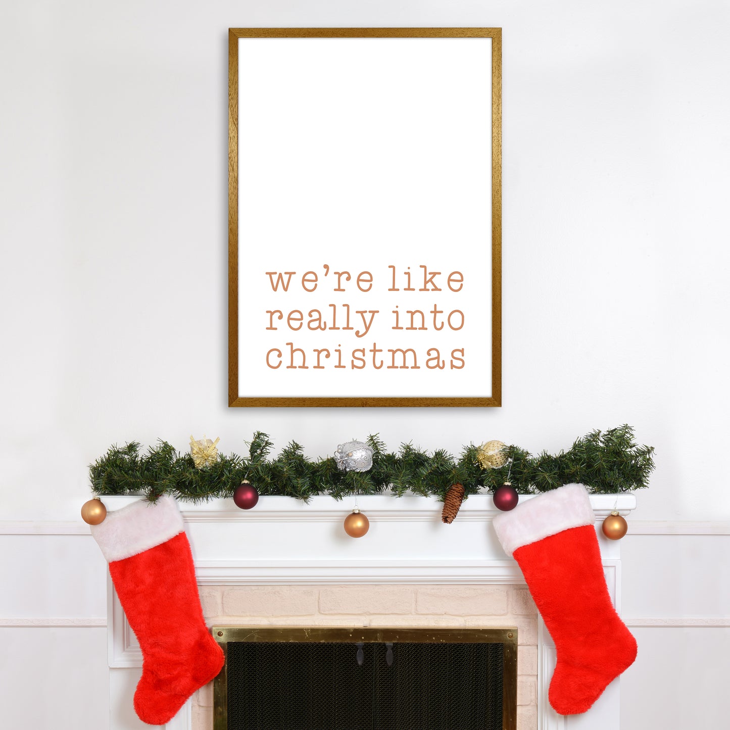 Really Into Christmas Christmas Art Print by Orara Studio A1 Print Only