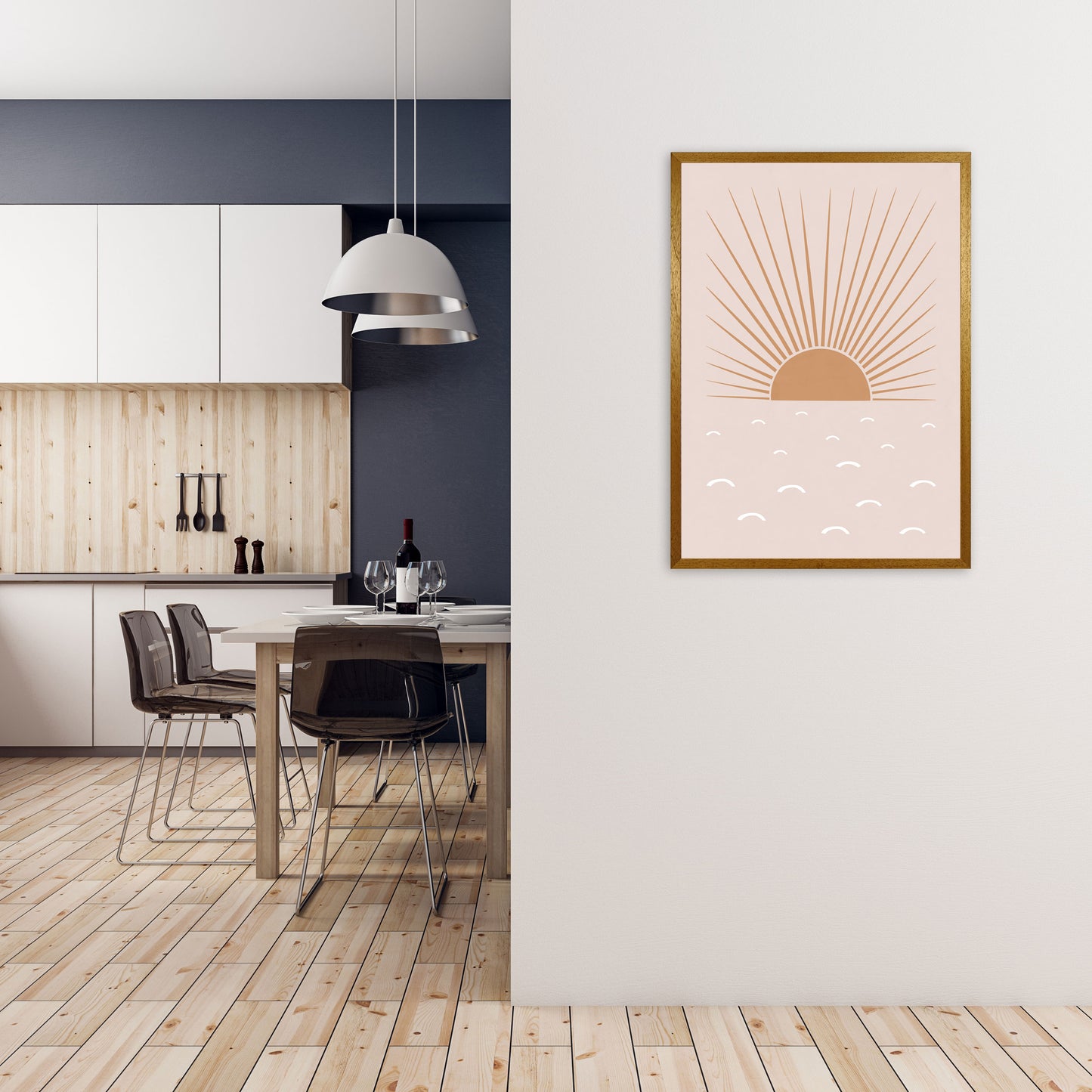 Blush Sun Art Print by Orara Studio A1 Print Only