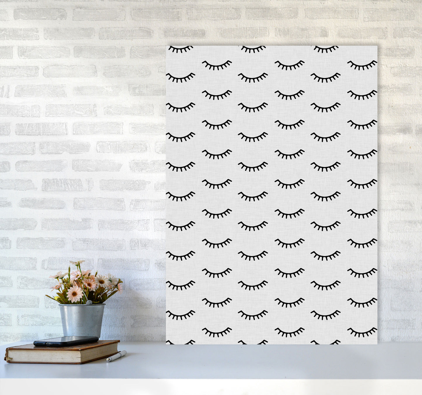 Eyes Closed Print By Orara Studio A1 Black Frame