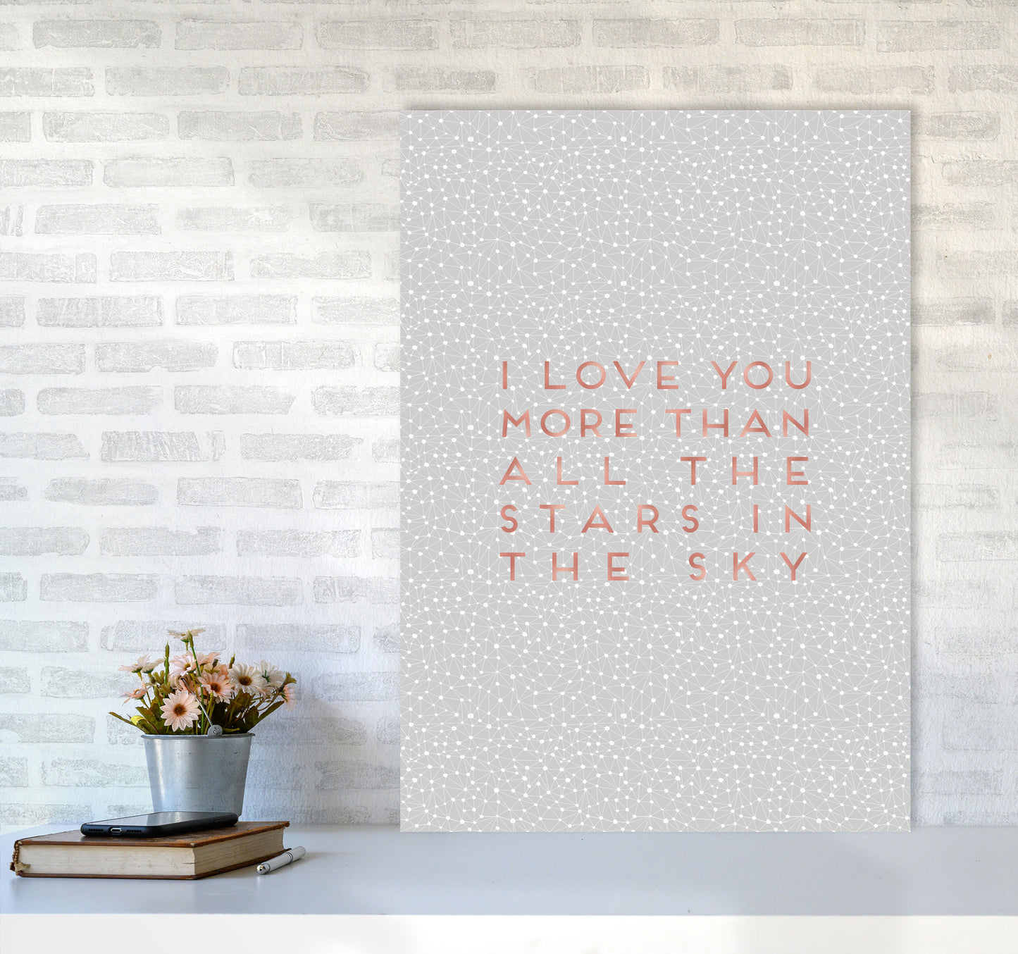 I Love You Quote Print By Orara Studio A1 Black Frame