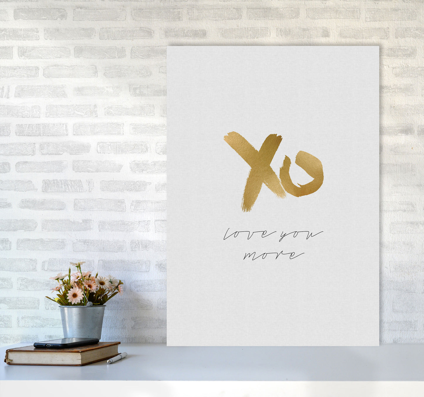 Love You More Print By Orara Studio A1 Black Frame