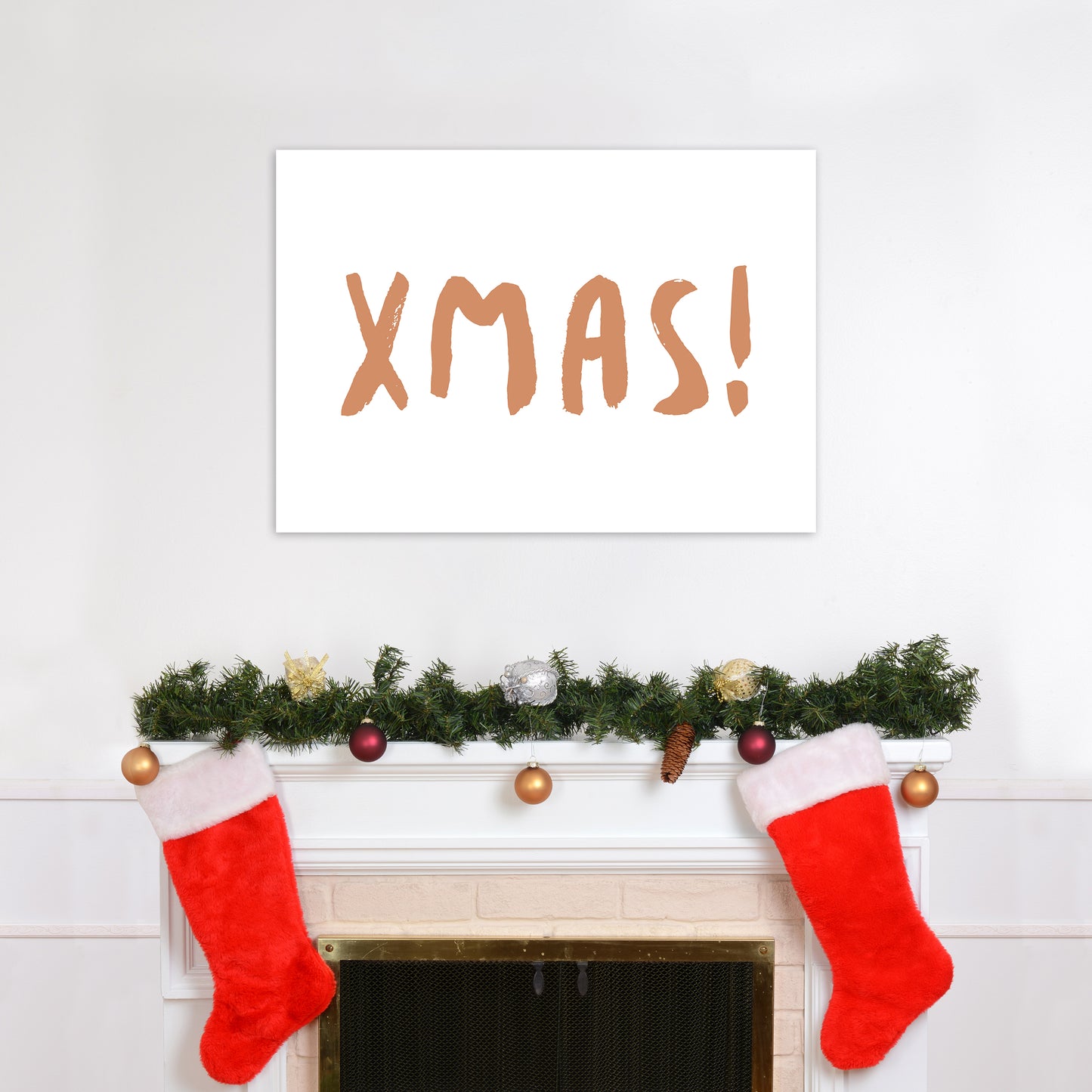 XMAS! Christmas Art Print by Orara Studio A1 Black Frame
