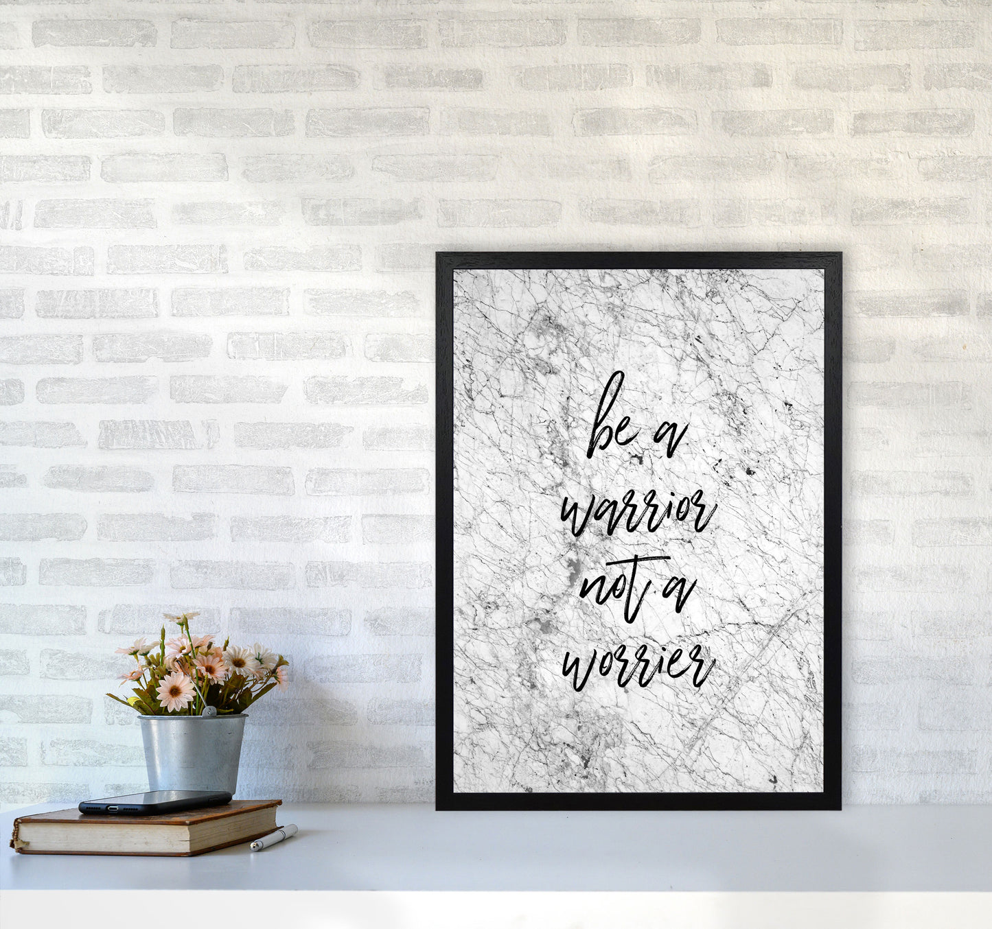 Be A Warrior Print By Orara Studio A2 White Frame