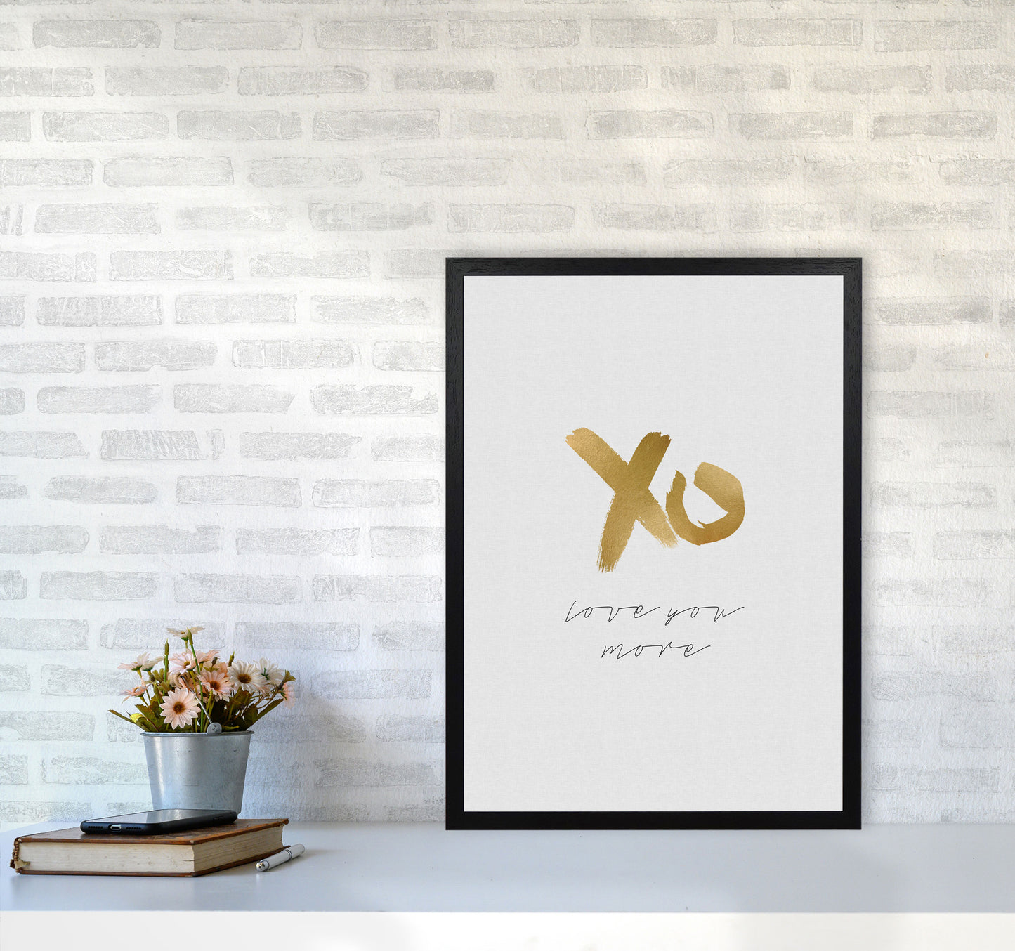 Love You More Print By Orara Studio A2 White Frame