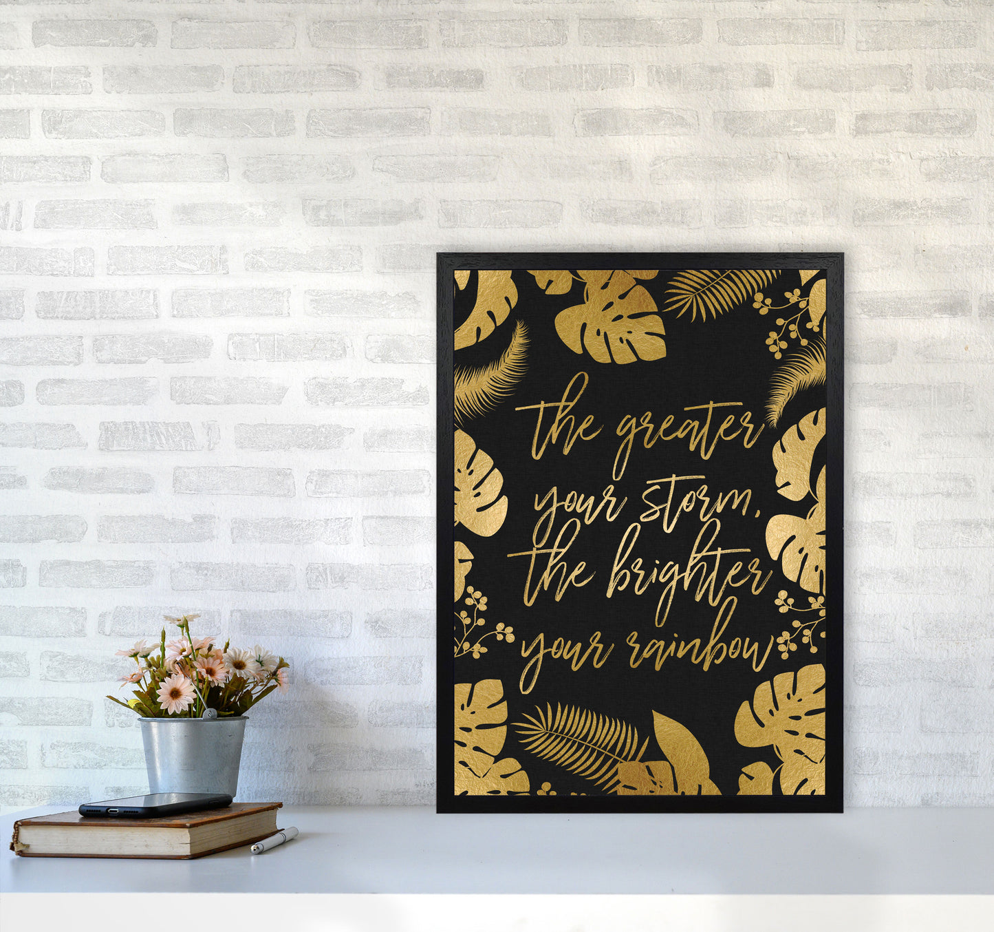 The Greater Your Storm Print By Orara Studio A2 White Frame