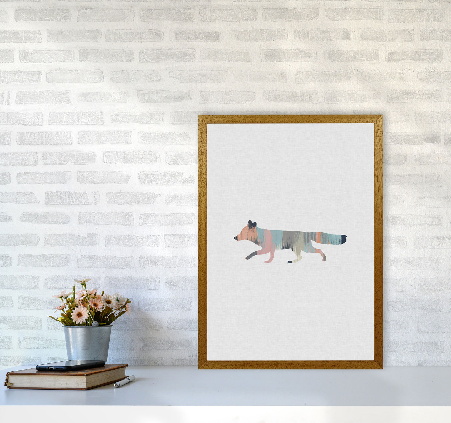 Pastel Fox Print By Orara Studio Animal Art Print A2 Print Only