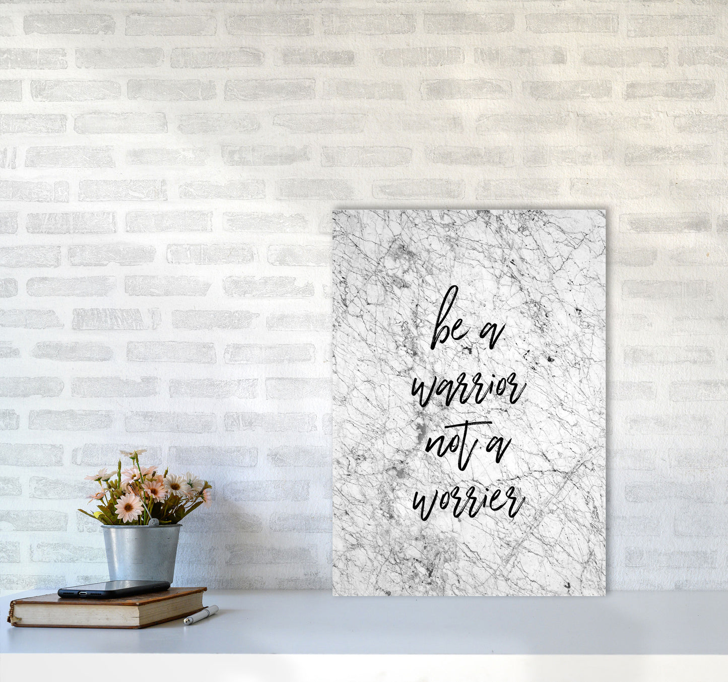 Be A Warrior Print By Orara Studio A2 Black Frame