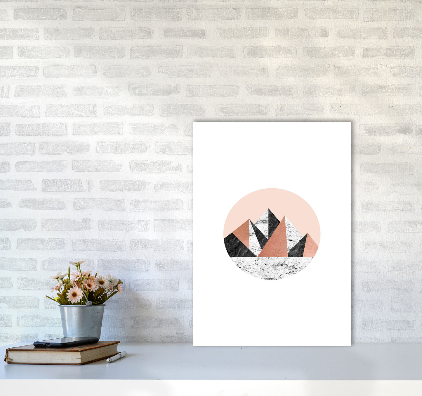 Geometric Landscape I Print By Orara Studio A2 Black Frame